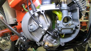 Yamaha oil pump adjustment Trailmaster 100 YL2C [upl. by Idnal]