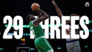 Every three from Celtics historic night  Celtics tie NBA record for most threes in a game [upl. by Aala]