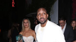 Jaleel White and Nicoletta Ruhl leaving their rehearsal dinner at Catch Steak [upl. by Madson]