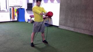 Kettlebell swing with band resistance [upl. by Nomor]