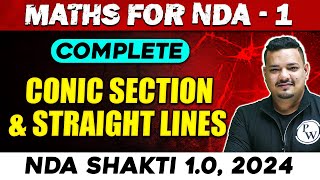 NDA Maths  Conic Section amp Straight Lines  NDA 1 2024  Defence Wallah [upl. by Romina]