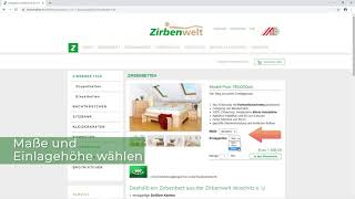 Zirbenbett online bestellen [upl. by Iaria]