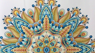 MANDALA XXL  color along  Holbein pencils [upl. by Thant]