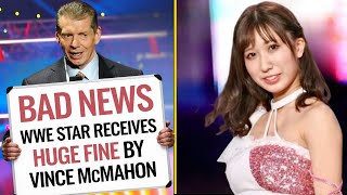 WWE Wrestler Receives HUGE FINE AEW Riho Bad Condition in JAPAN WWE Star Absence WWE News [upl. by Nanis]