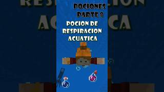 Poción de respiración acuática o apnea  Pociones Minecraft Parte 8 shorts minecraft [upl. by Strang879]