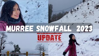 SNOWFALL IN MURREE 2023  MURREE WEATHER TODAY  TRAVEL VLOG [upl. by Anialam356]