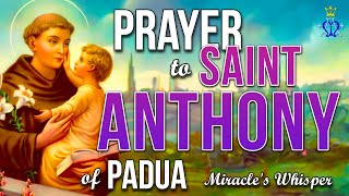 🌿 Miracles Whisper A Prayer to Saint Anthony [upl. by Spancake374]