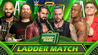 Money In The Bank Ladder Match  Seth Damienpriest Samizayn Bobbylashley Gunther Ricochet  WWE 2K23 [upl. by Noscire]