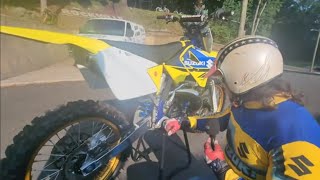 RESTORED 2003 SUZUKI RM250 2 STROKE TUESDAY [upl. by Ulrike]