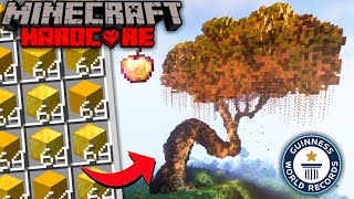 I COLLECT 100000 Gold Building this GOLDEN OP TREE in Minecraft Hardcore Hindi [upl. by Lusar483]