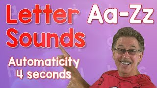 Letter Sounds Automaticity  Upper and Lower Case  4 Seconds  Jack Hartmann [upl. by Starla]