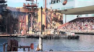 Waterworld Live Show Stunt Spectacular The Bad Guy has a Rocket Launcher in the scene 2024 [upl. by Iiette]