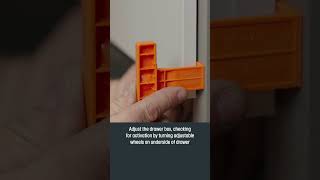 How To Install PushToOpen Kitchen Drawers from Howdens cabinet kitchen trade howto [upl. by Murtagh]