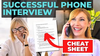 Top 7 Phone Interview Questions amp Answers Cheat Sheet Included [upl. by Ward853]