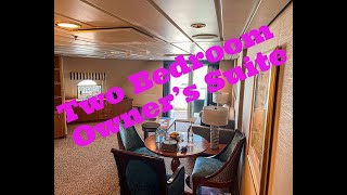 ROOM TOUR  Brilliance Of the Seas  Two Bedroom OWNER SUITE  7672 Feb 2022 [upl. by Aliuqet]