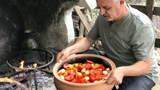 GÜVEÇTE SEBZELİ TAVUK BUT TARİFİ  Yeni Güveçte İlk Pişirme [upl. by Garrard]