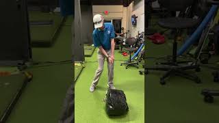 Golf  Impact Bag Drill to improve weight transfer and rotation into impact [upl. by Whorton822]