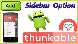 How to add sidebar in thunkable  Hindi  Urdu [upl. by Enilrem]