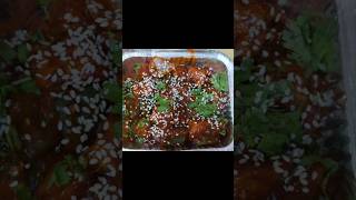 Chilli paneerchilli paneer gravy food recipe shorts subscribe [upl. by Nudd553]