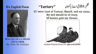 Tartary by Walter De La Mare  Part 12  BA Pakistan Poem  Zulfiqar Sir  Knock TV [upl. by Sivla]