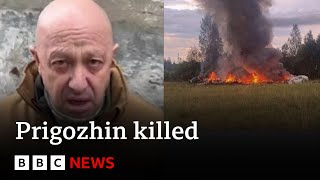 Dead in plane crash Yevgeny Prigozhin who led mutiny against Putin  BBC News [upl. by Wildermuth]