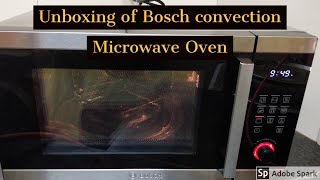 Unboxing Bosch Convection Microwave oven 28L HMB45C453X First Video frylite [upl. by Adnohrahs]