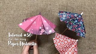 How to Make DIY Origami Paper Umbrella  The Idea King Tutorial 38 [upl. by Chadwick]