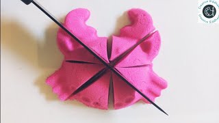 KINETIC SAND CUTTING CRAB AND STAR  ASMR SATISFYING PLAYING [upl. by Oluas]