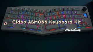 Cidoo ABM066 Keyboard Kit  Assembly  Sound Test  TKS assembly soundtest typing [upl. by Ettennek]