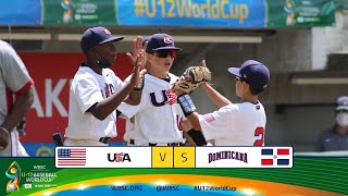 Highlights 🇩🇴 Dominican Rep vs USA 🇺🇸  WBSC U12 Baseball World Cup [upl. by Lebar]