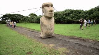 Easter Island moai walked [upl. by Thorn887]