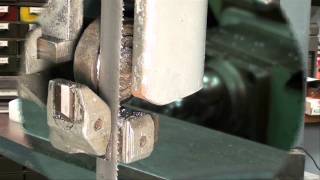 Machine Shop Tips 43 Part 4 Vertical Bandsaw tubalcain [upl. by Xuerd233]