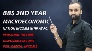 National income NNP at FCpersonal income Disposable income Per capita income  BBS 2nd years [upl. by Houston47]