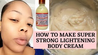 How to make extreme body lightening cream  how to make super strong lightening body milk  promix [upl. by Thibaut]