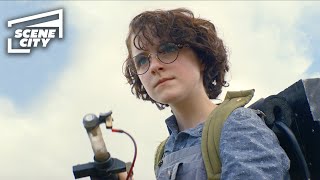 Ghostbusters Afterlife Testing the Proton Packs HD CLIP  With Captions [upl. by Murtha]