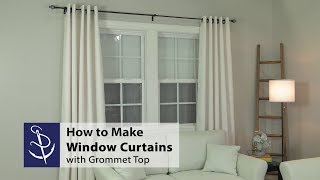 How to Make a Window Curtain with Grommet Top [upl. by Zoeller862]