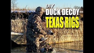 Easy DIY Duck Decoy Texas Rigs Tutorial Rigging Made Simple [upl. by Aelak]