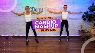 Full 60 Minute At home Cardio Mashup Workout  Light Dumbbells [upl. by Croydon]