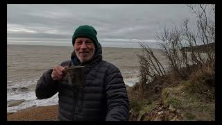 Wildcamping Febuary on the beach [upl. by Den]