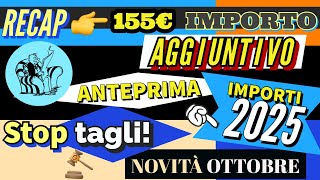 📌 RECAP Aumenti Straordinari Pensioni 2025 Bonus 155 € RIVALUTAZIONE 2025  Novità Ottobre [upl. by O'Toole]