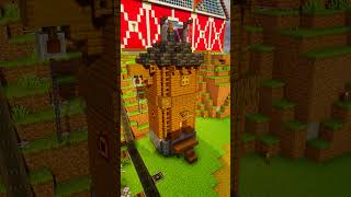 MINECRAFT  Jai agrandi ma gare routière 🔥😍 shorts minecraft [upl. by Gib]