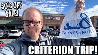 Criterion Barnes And Noble TRIP And Haul  50 Off Sale [upl. by Yrehcaz]