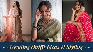 WEDDING GUEST OUTFIT IDEAS AND STYLING  WHAT TO WEAR FOR INDIAN WEDDING  GOGLAM90 [upl. by Hamehseer]