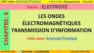 LES ONDES ÉLECTROMAGNÉTIQUES TRANSMISSION DÉSINFORMATION ème Bac PC BIOF [upl. by Elacsap465]