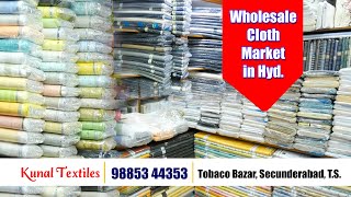 wholesale cloth market ll kunal textiles secunderabad ll Hyderabad Largest Wholesale Store 2022 [upl. by Catha]