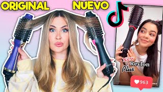 PROBAMOS EL NUEVO CEPILLO ALISADOR QUE SE HA HECHO VIRAL EN TIK TOK  REVLON PLUS [upl. by Fania]