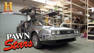 Pawn Stars Back to the Future DeLorean is a Blast from the Past Season 8  History [upl. by Nilrem158]