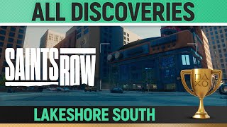 Saints Row  All Discoveries  Lakeshore South 🏆 Photos Pallets Dumpster History Locations [upl. by Yereffej]