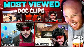 TIMTHETATMAN REACTS TO DOC MOST VIEWED CLIPS [upl. by Lyrad]