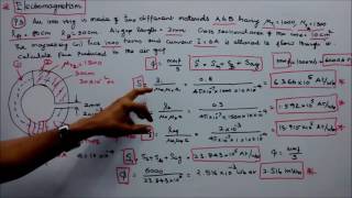 100  PROBLEMS IN ELECTROMAGNETISM  PART 03  FIVE PROBLEMS IN MAGNETIC CIRCUITS [upl. by Falzetta954]